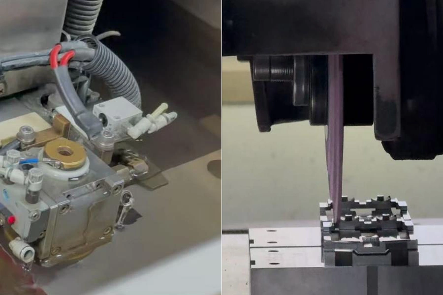 Wire EDM and precision grinding for mold component manufacturing
